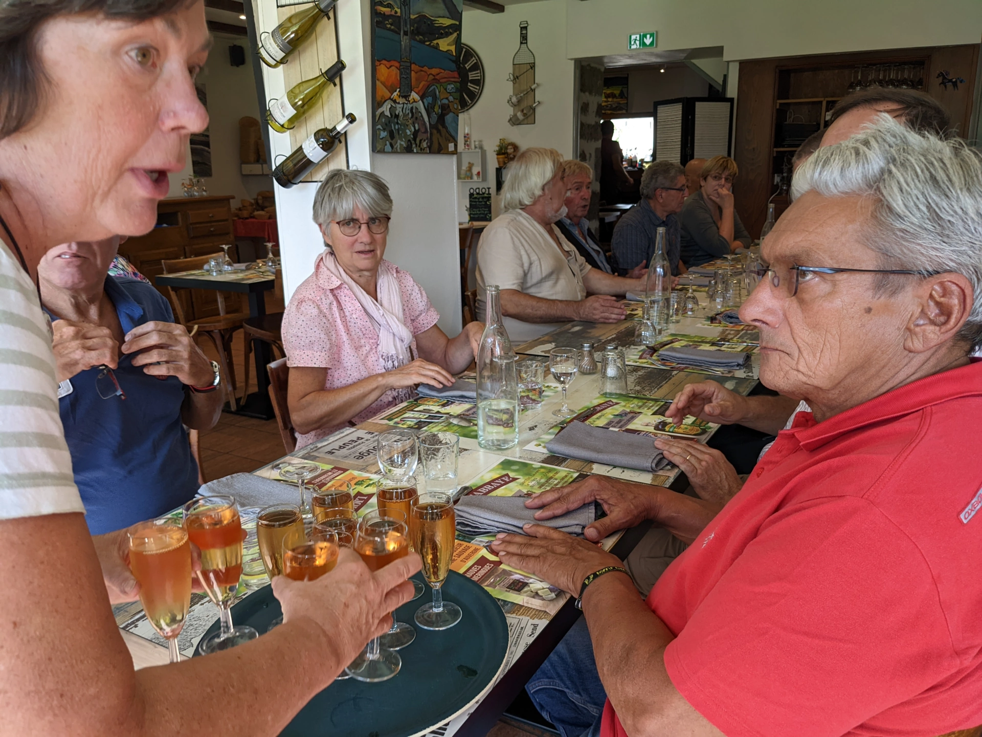 Cantal repas au Falgoux