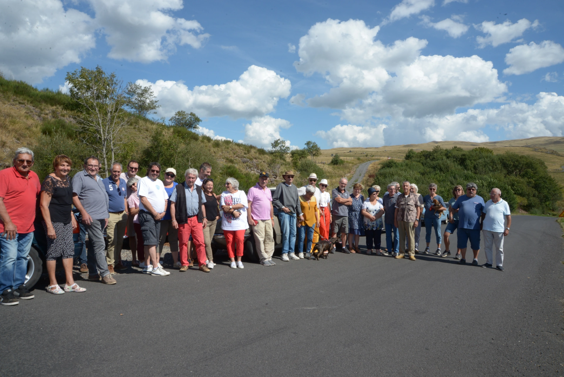 Cantal groupe Pause col d'Aulac