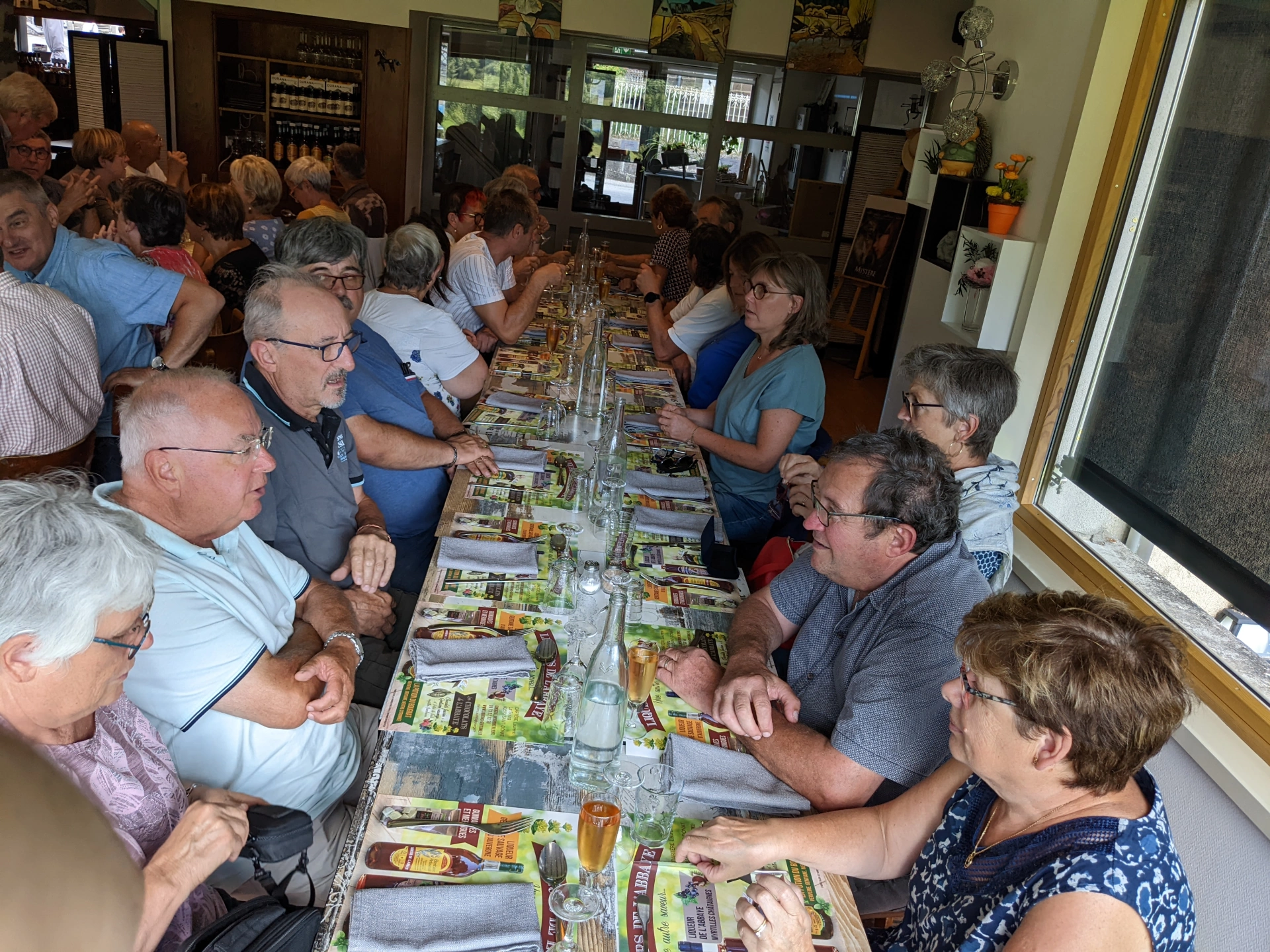 Cantal repas au Falgoux